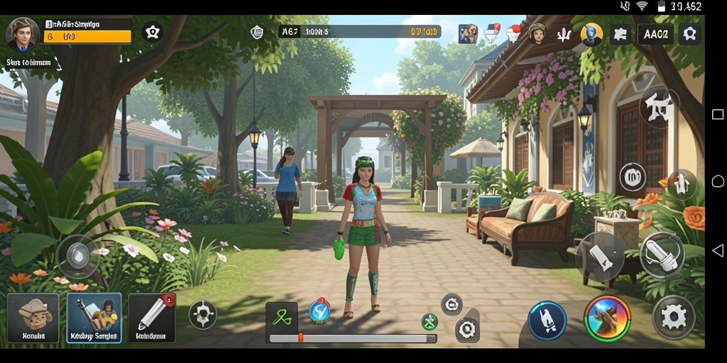 Tampilan gameplay AA62 dengan simulasi kehidupan yang mendalam.