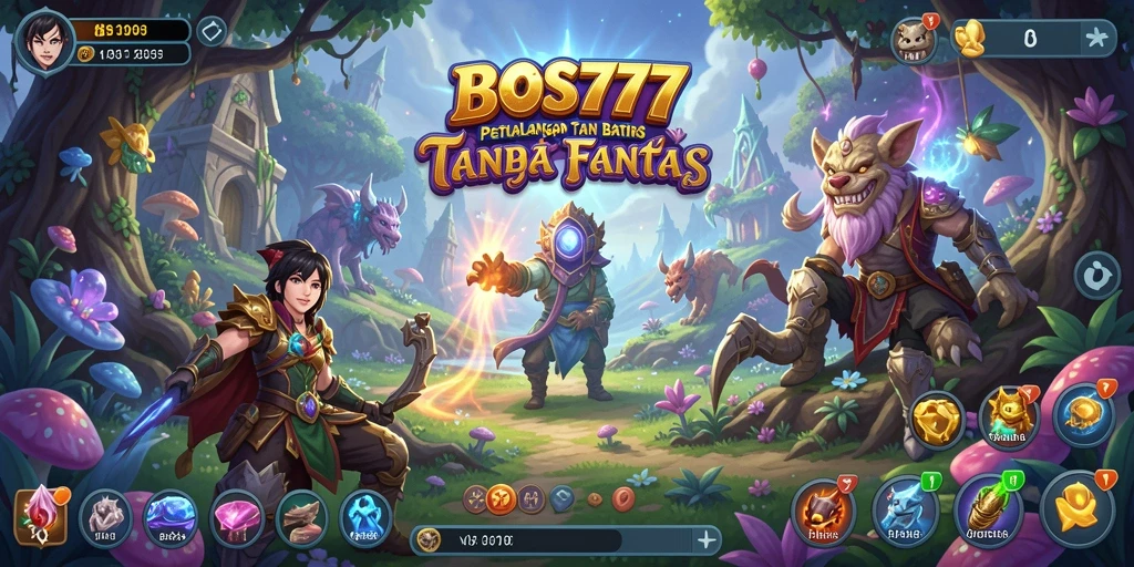 Tampilan gameplay petualangan yang menakjubkan di BOS777.