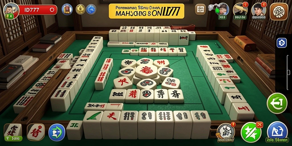 Screenshot gameplay ID777 menampilkan keseruan permainan Mahjong.