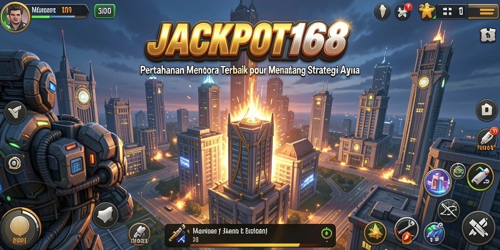 Tampilkan aksi seru dalam permainan Tower Defense JACKPOT168.