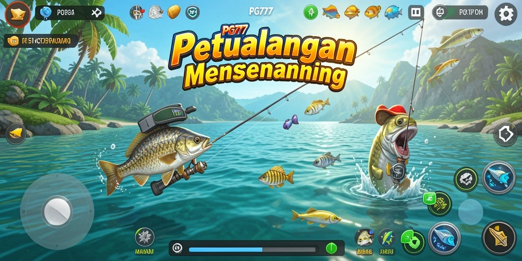 Screenshot PG777 menampilkan gameplay Fishing yang seru dan menantang.
