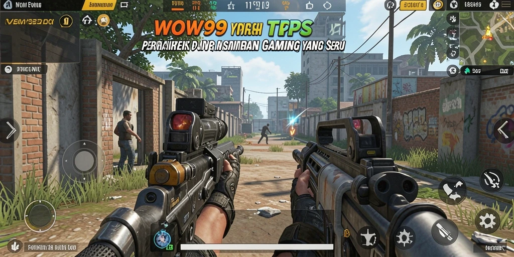 Screenshot utama WOW99 menampilkan aksi menegangkan dalam gameplay TPS.